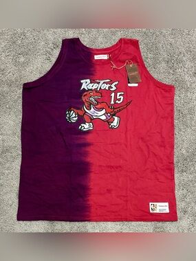 Vince Carter Toronto Raptors Mitchell Ness Tank Top Tie Dye Jersey Men Size 3XLB